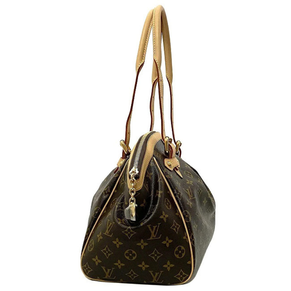 Louis Vuitton All Tote Handbag Handle over Bag Charm Tivoli Brown LV